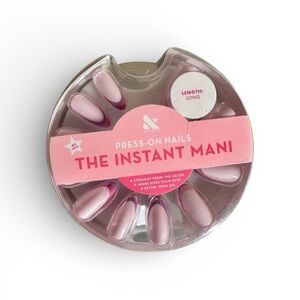 Olive & June Press On Nails, Pink Twisted French, 42 ct, Complete Kit-New Sealed